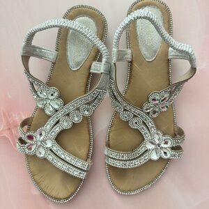 Women's Beaded Rhinestones Sandals